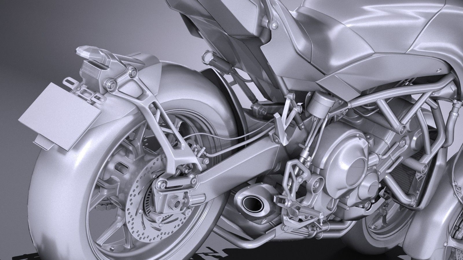 Yamaha Niken 2019 3D model_11