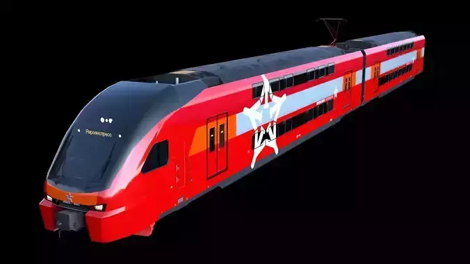 Aeroexpress Stadler KISS 3d 3D model