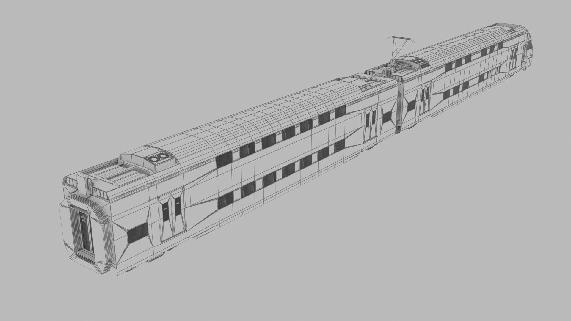 Aeroexpress Stadler KISS 3d 3D model_10