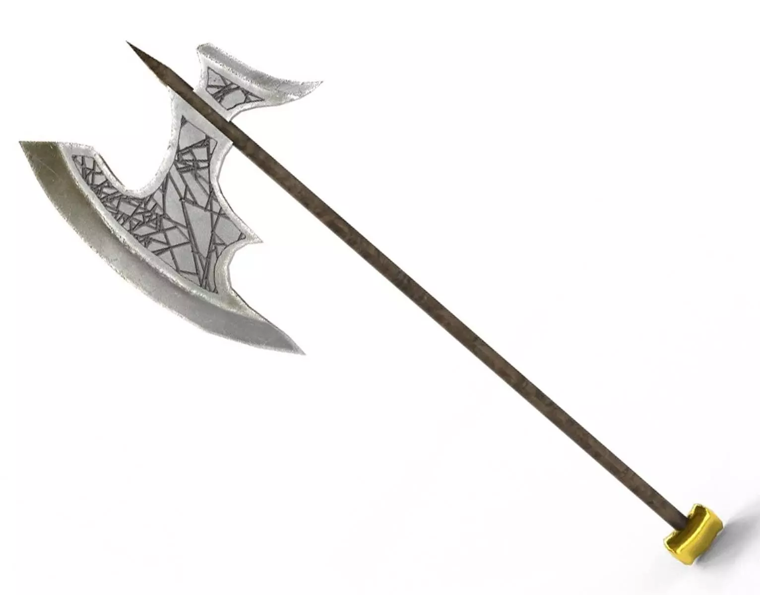 War Axe PBR game ready Low-poly 3D model_0