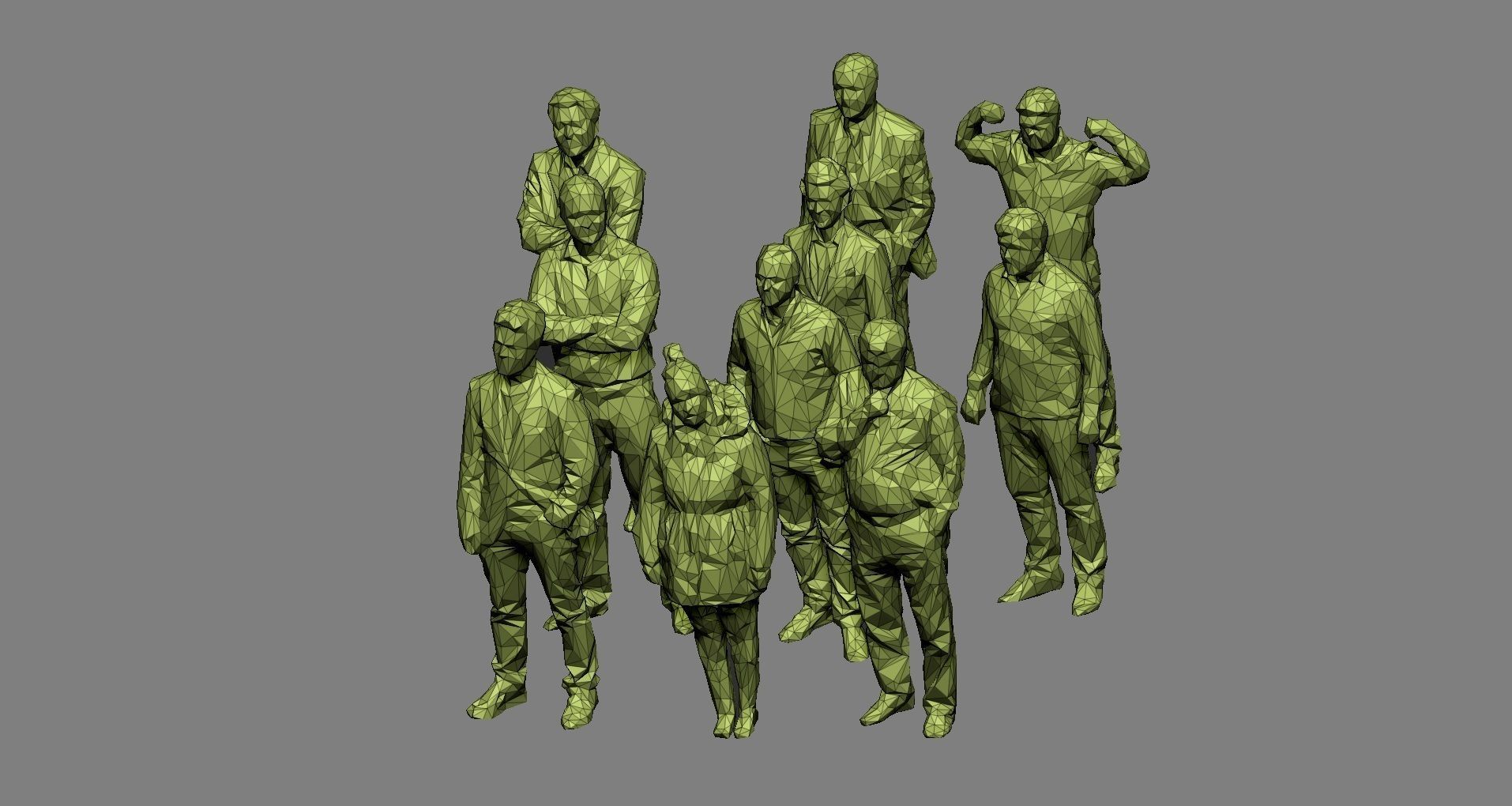 10 Low Poly People Pack Volume 3 Low-poly 3D model_6