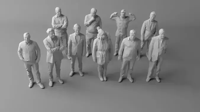 10 Low Poly People Pack Volume 3