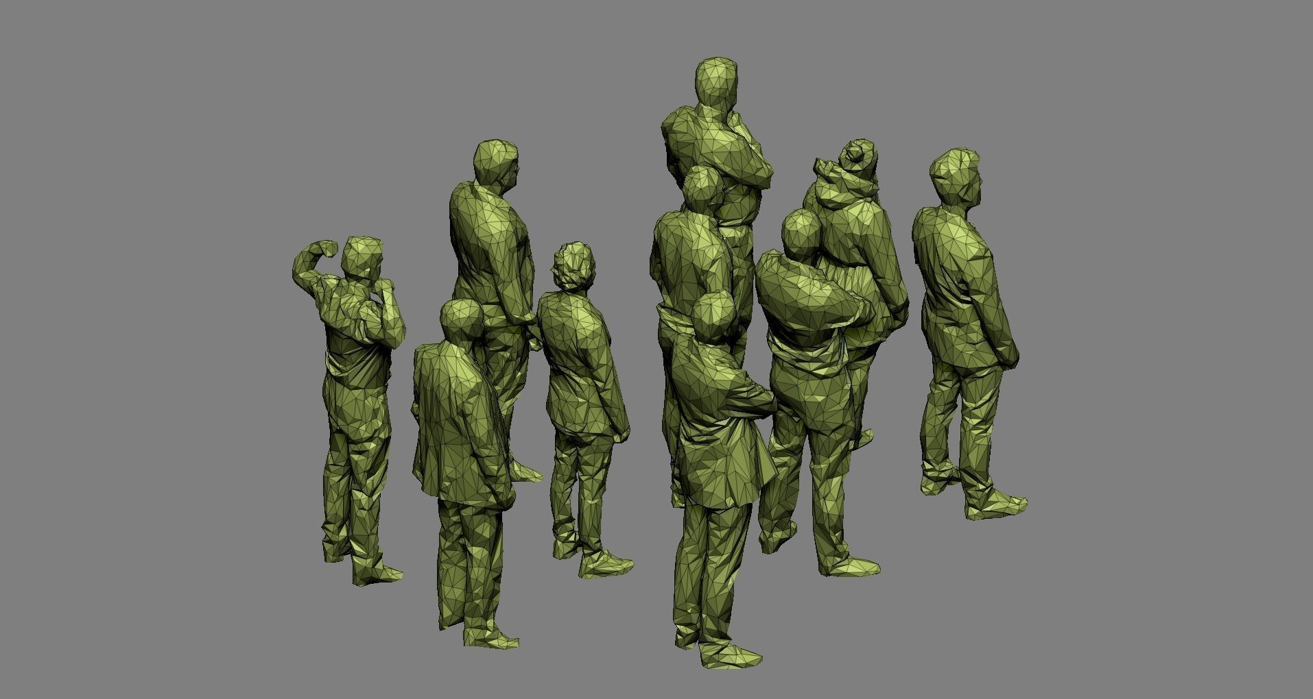 10 Low Poly People Pack Volume 3 Low-poly 3D model_7