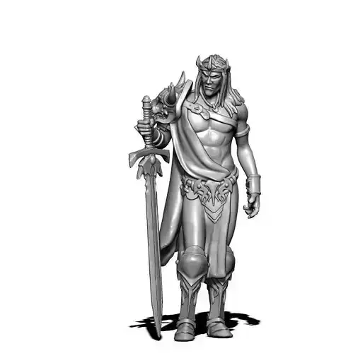 King 3D print model - Elric 35mm scale 3D print model