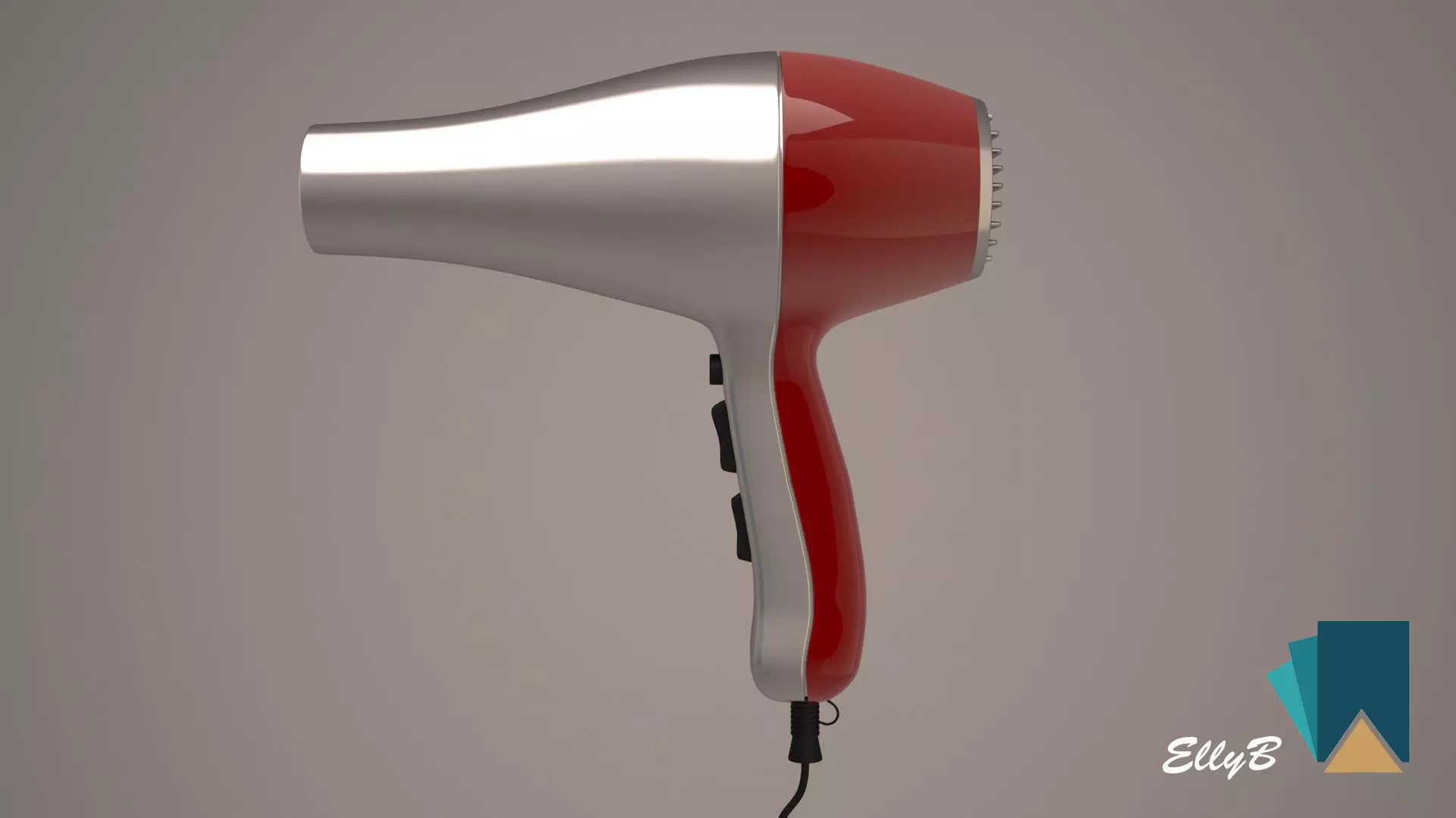 Hairdryer hair dryer 3D model_0