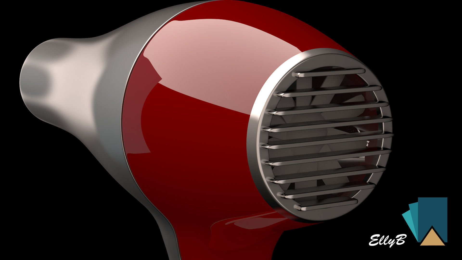 Hairdryer hair dryer 3D model_3