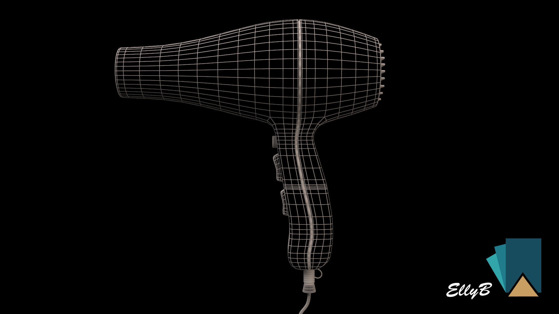 Hairdryer hair dryer 3D model_5