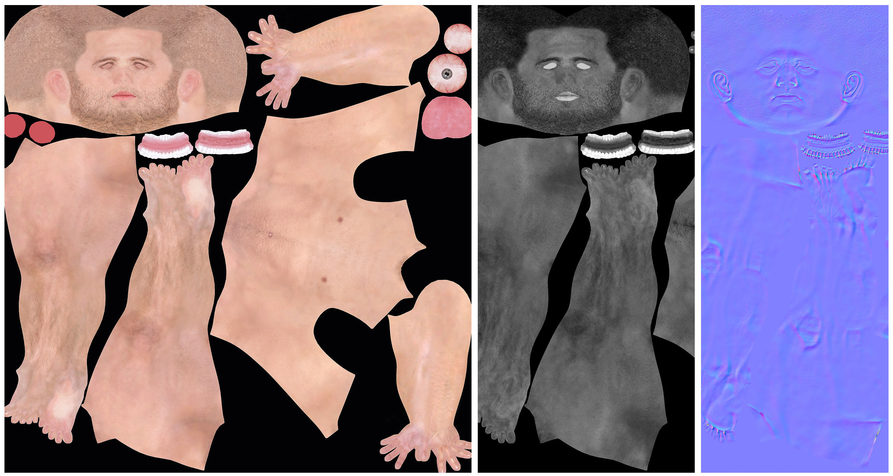 Character Male - Female Low-poly 3D model_18