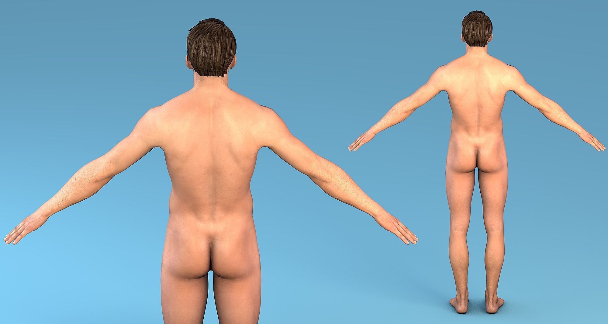 Character Male - Female Low-poly 3D model_8