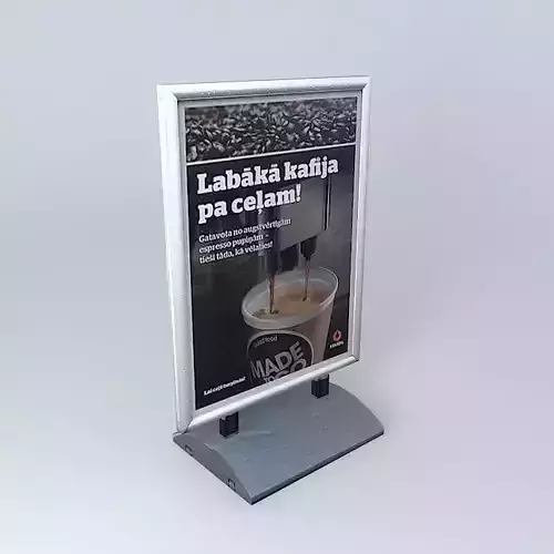 Outdoor stand type 1 Statoil Fuel%26Retail Free 3D model