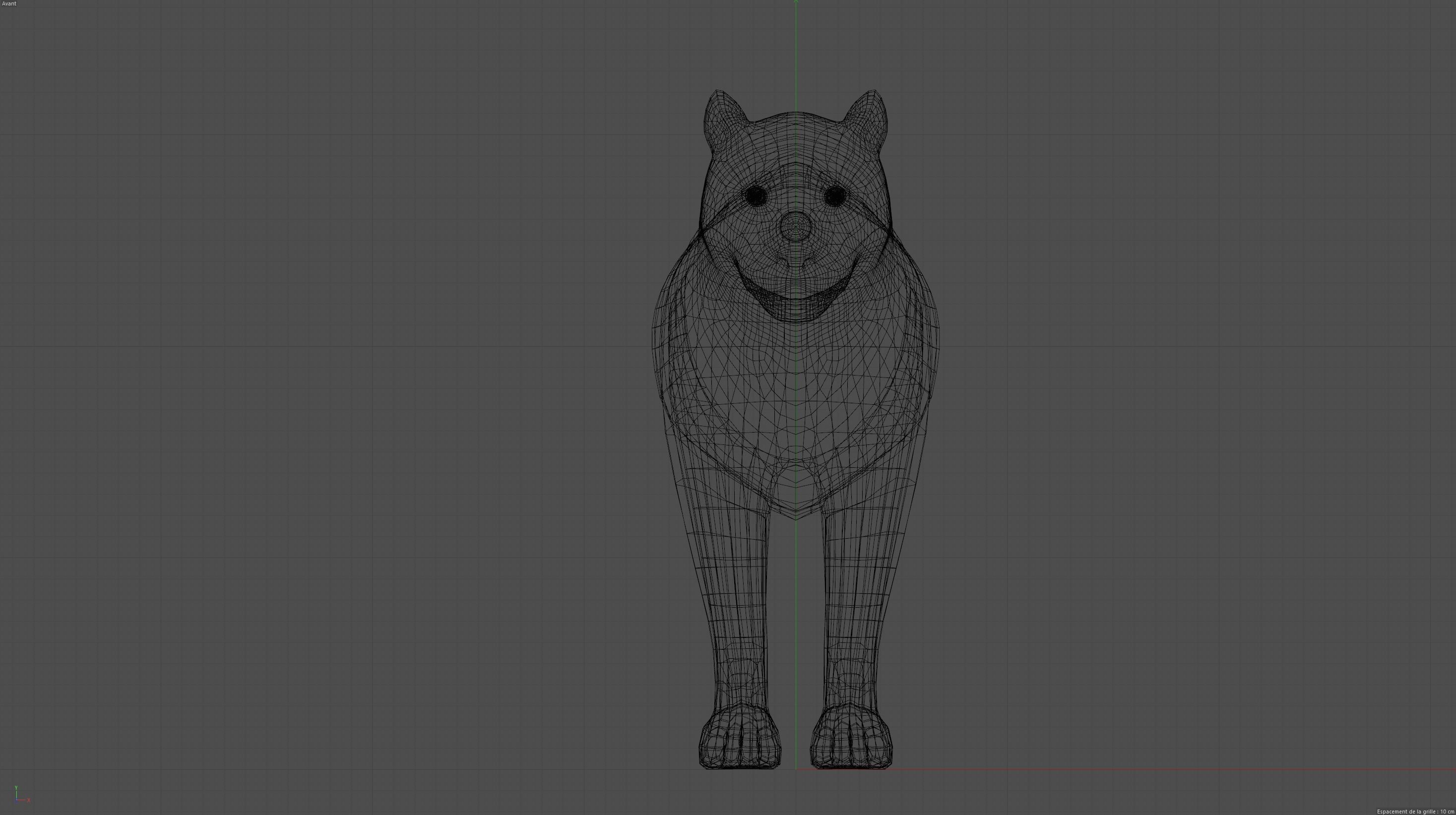 Tiger lion Grey model High Detailed 3D model Free low-poly 3D model_5