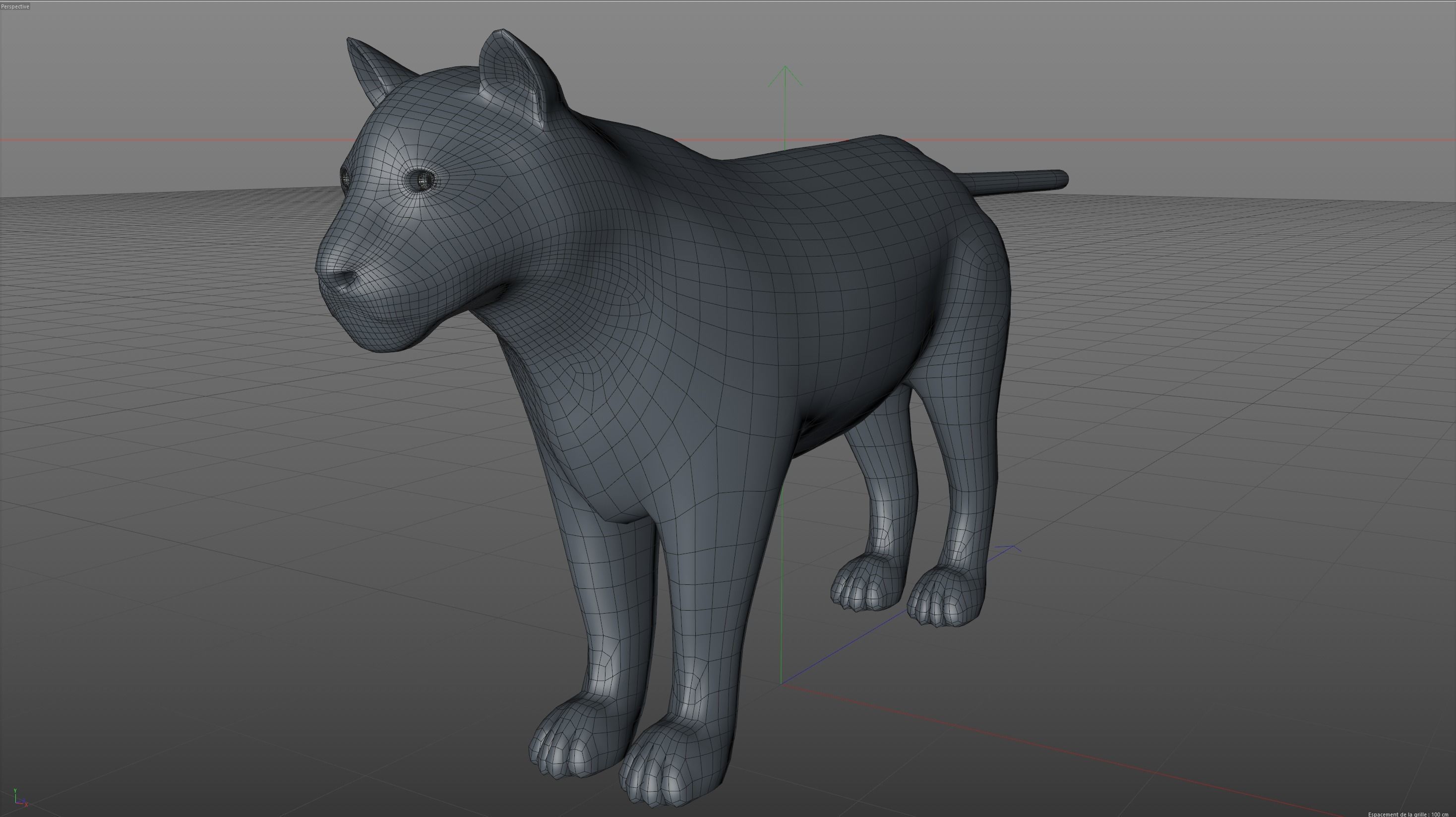 Tiger lion Grey model High Detailed 3D model Free low-poly 3D model_7
