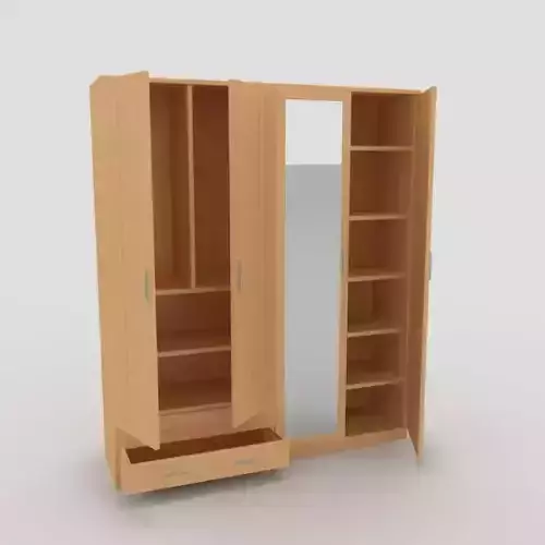 Cupboard-1 wardrobe with doors and drawers