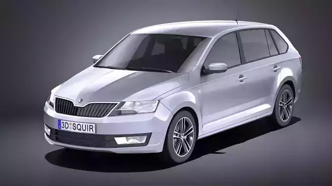 Skoda Rapid Spaceback 2017 VRAY