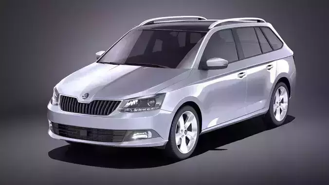 Skoda Fabia Combi 2017 VRAY 3D model