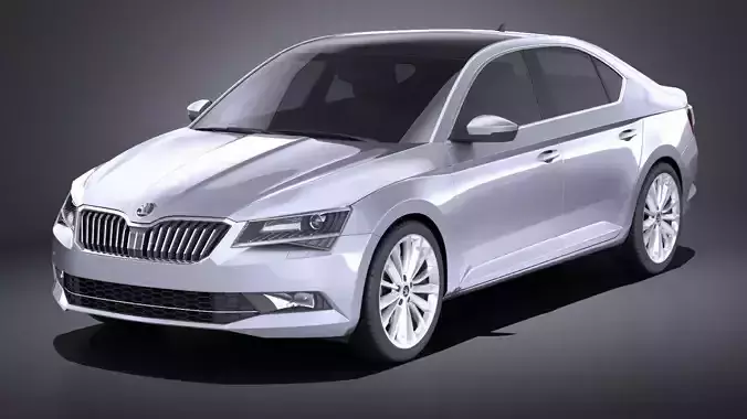 Skoda Superb 2017 VRAY