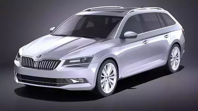 Skoda Superb Kombi 2017 VRAY