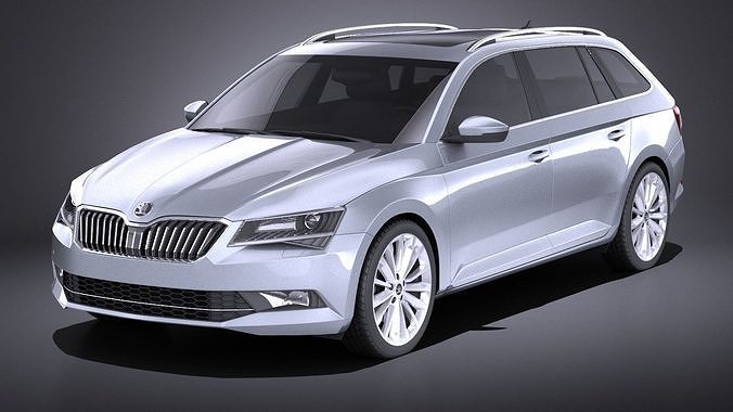 Skoda Superb Kombi 2017 VRAY 3D model