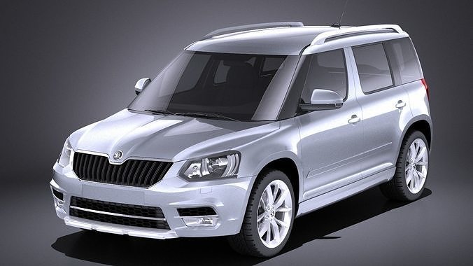 Skoda Yeti 2016 VRAY 3D model