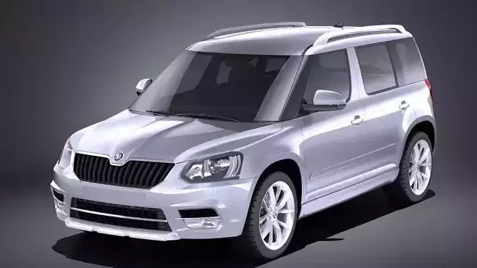 Skoda Yeti 2016 VRAY 3D model