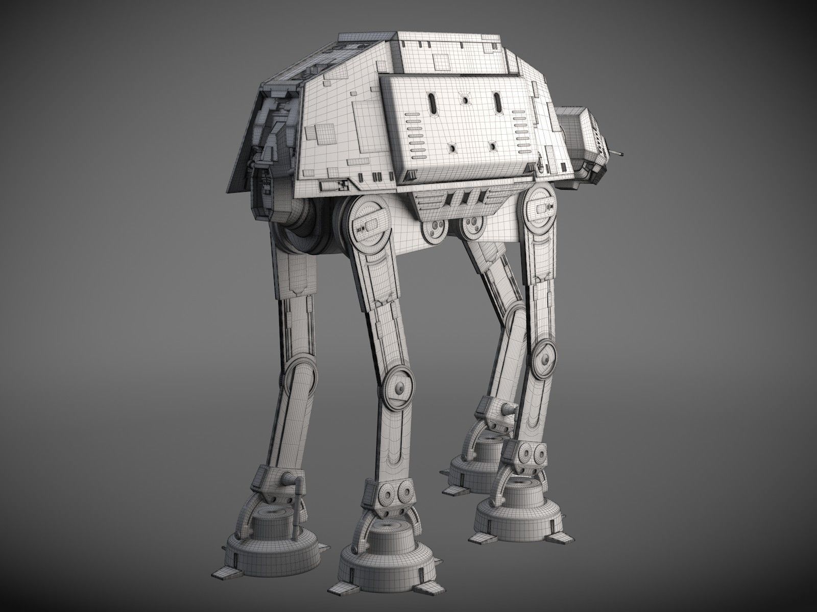 Star Wars AT-ACT Walker 3D model_13