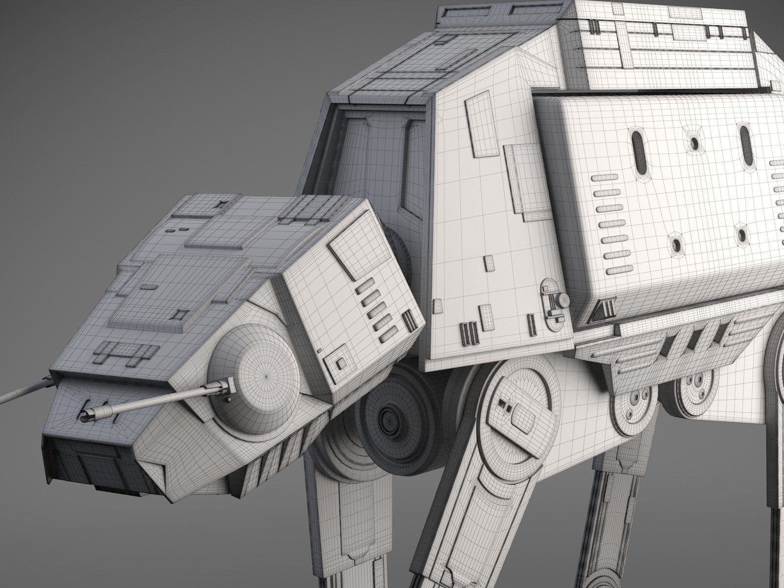 Star Wars AT-ACT Walker 3D model_14