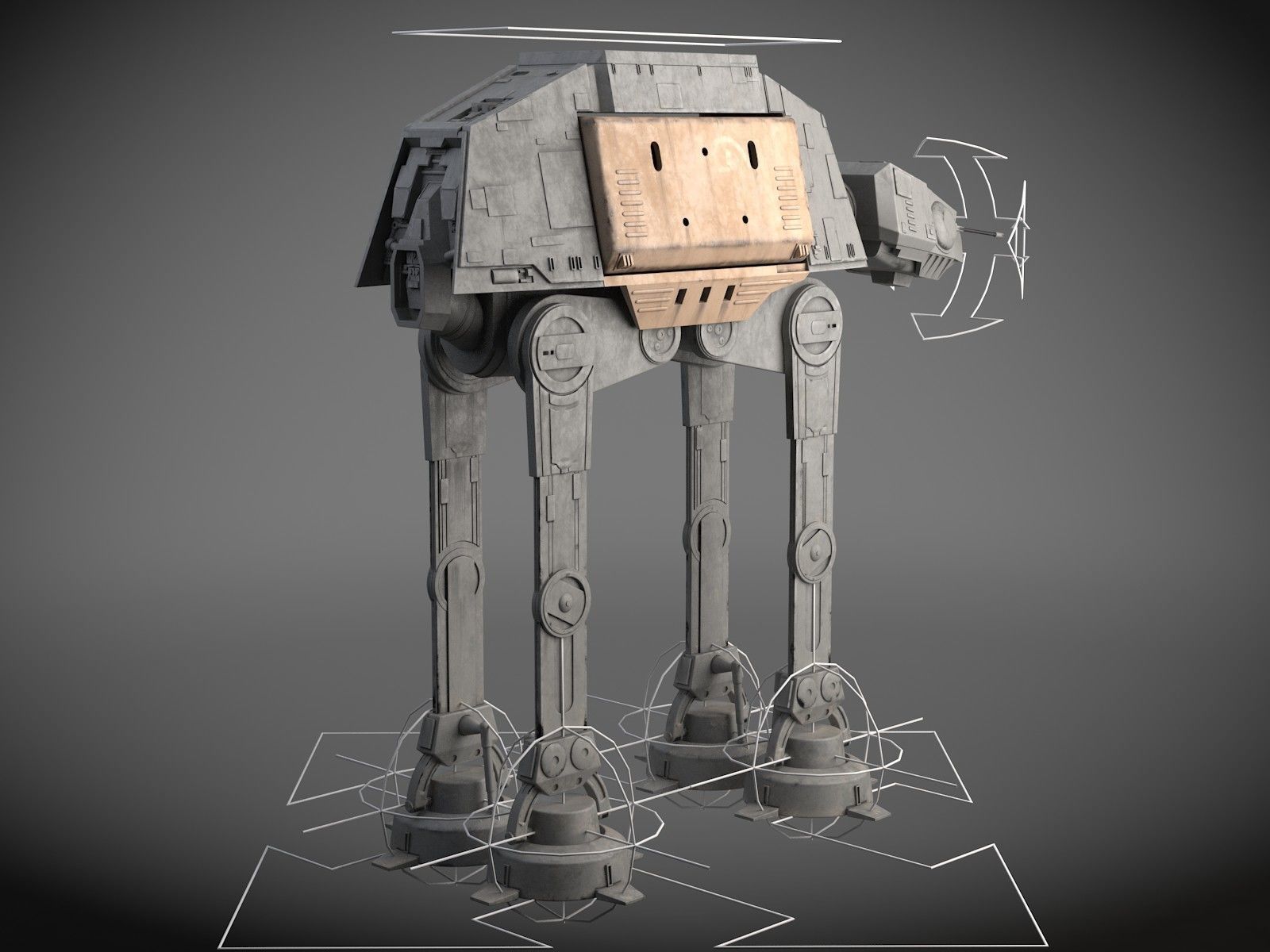 Star Wars AT-ACT Walker 3D model_11