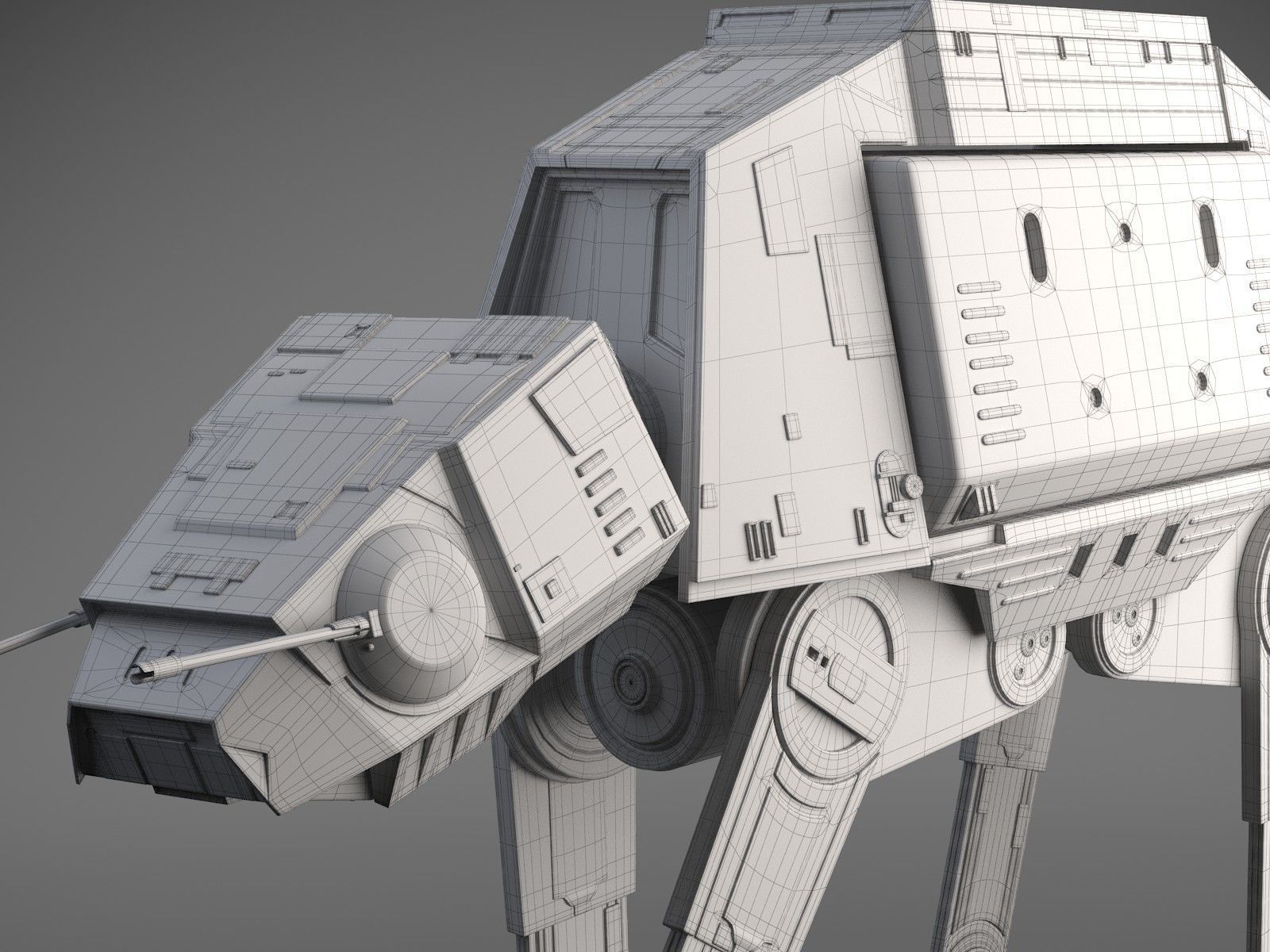 Star Wars AT-ACT Walker 3D model_16