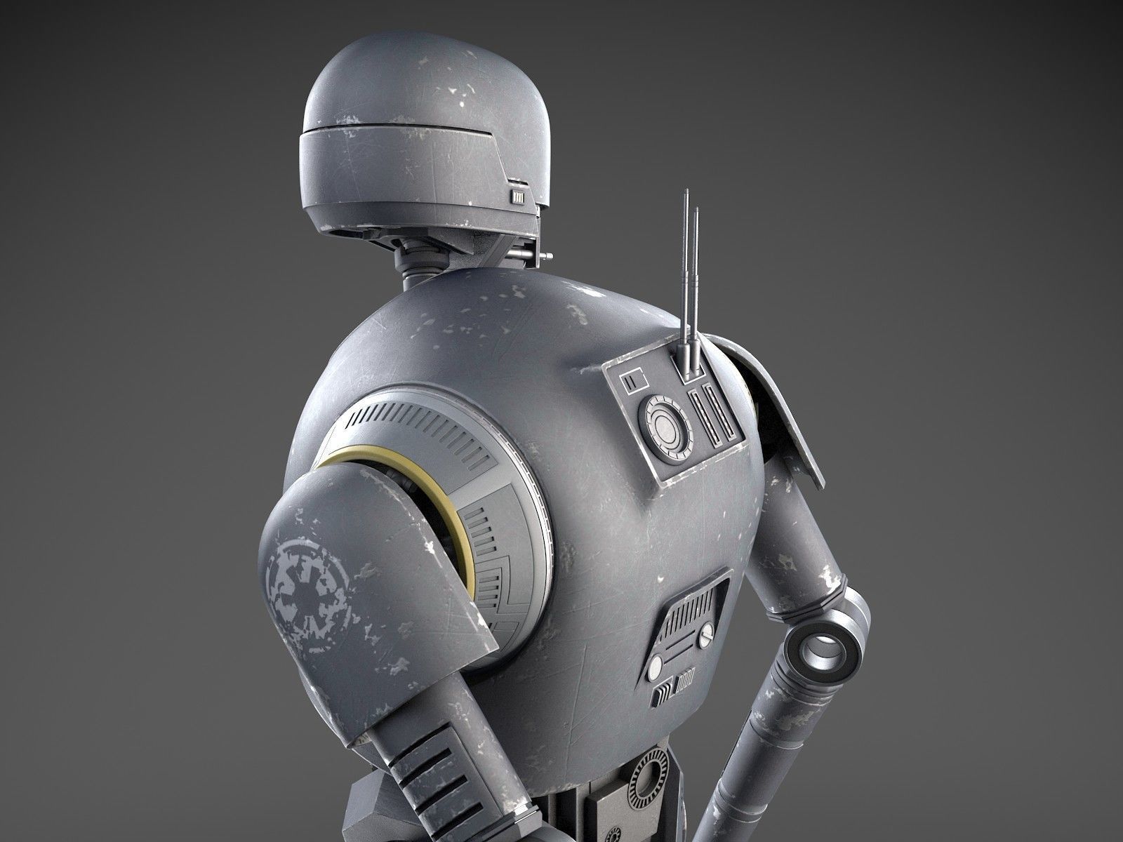StarWars K2SO droid 3D model_7