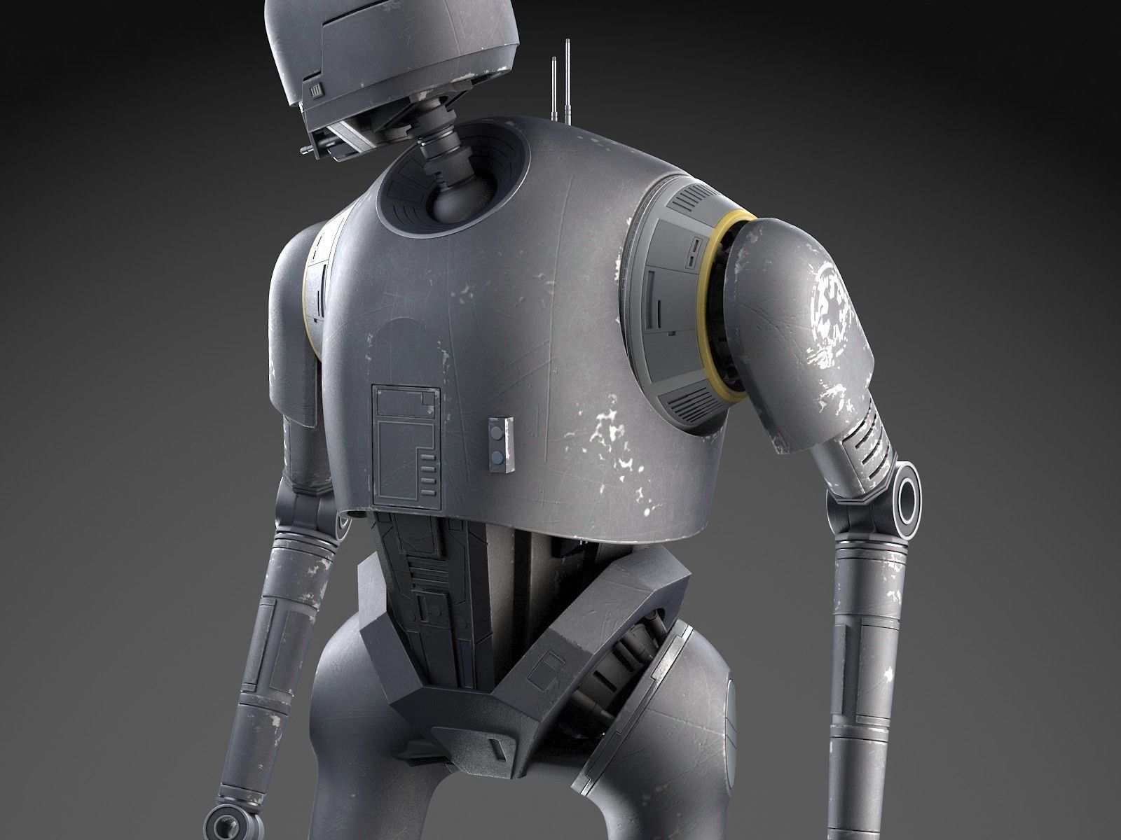 StarWars K2SO droid 3D model_9