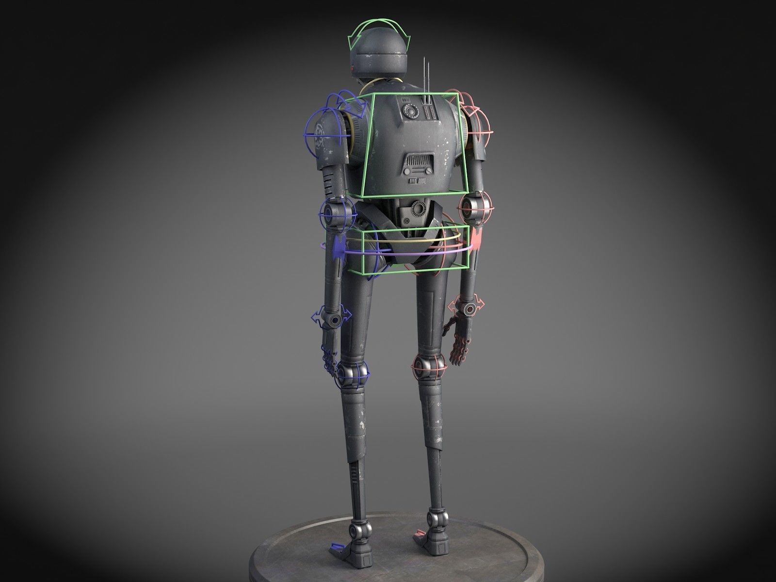 StarWars K2SO droid 3D model_13