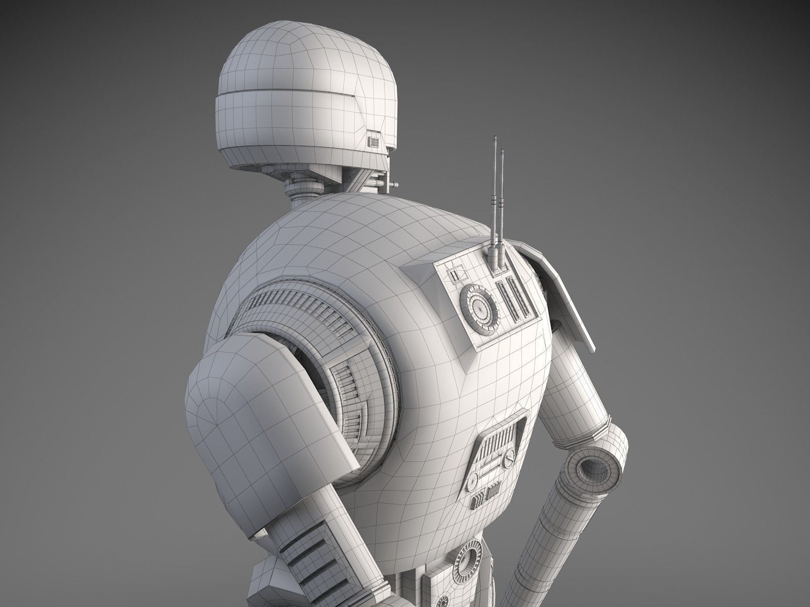 StarWars K2SO droid 3D model_22