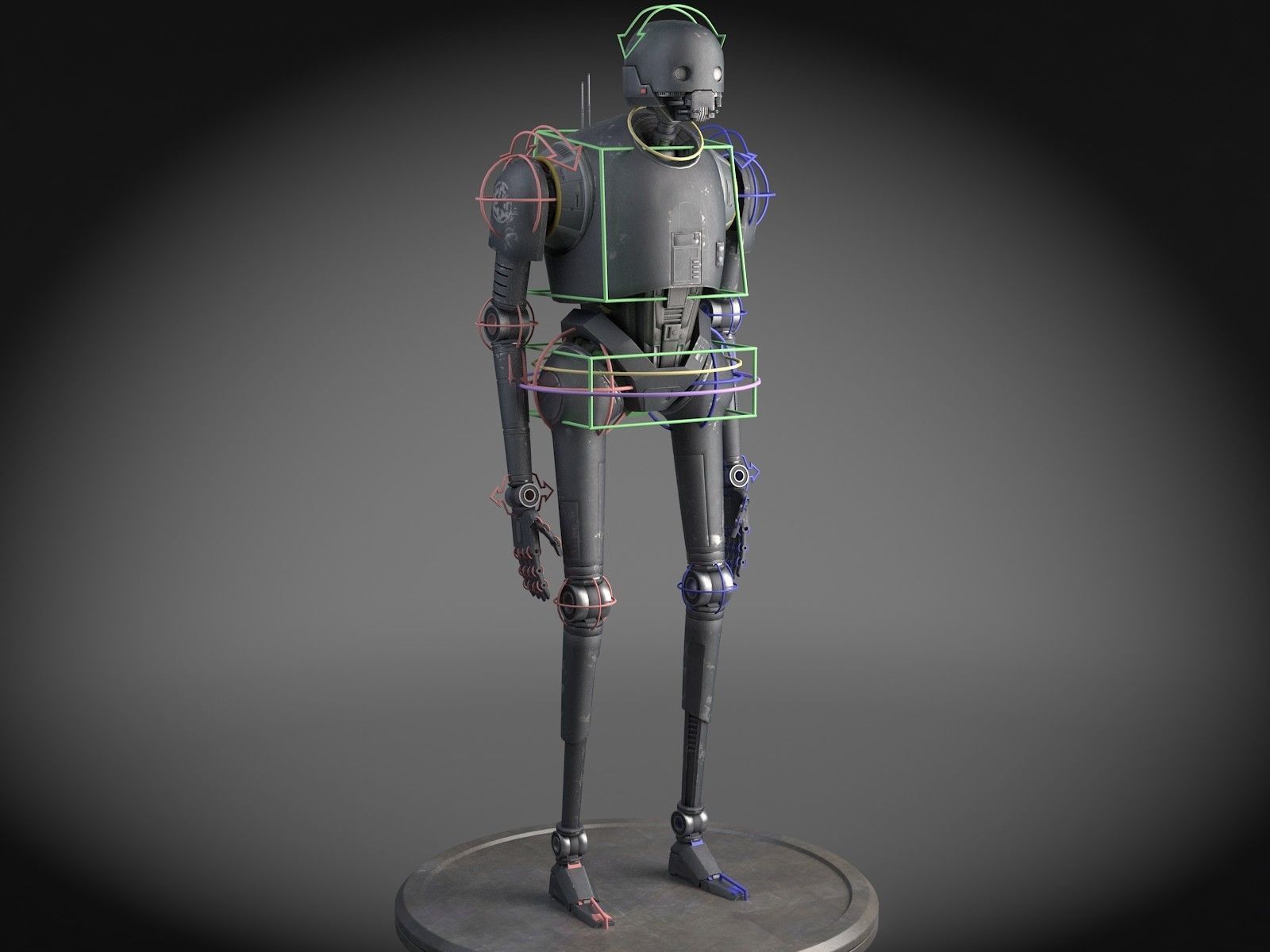 StarWars K2SO droid 3D model_12