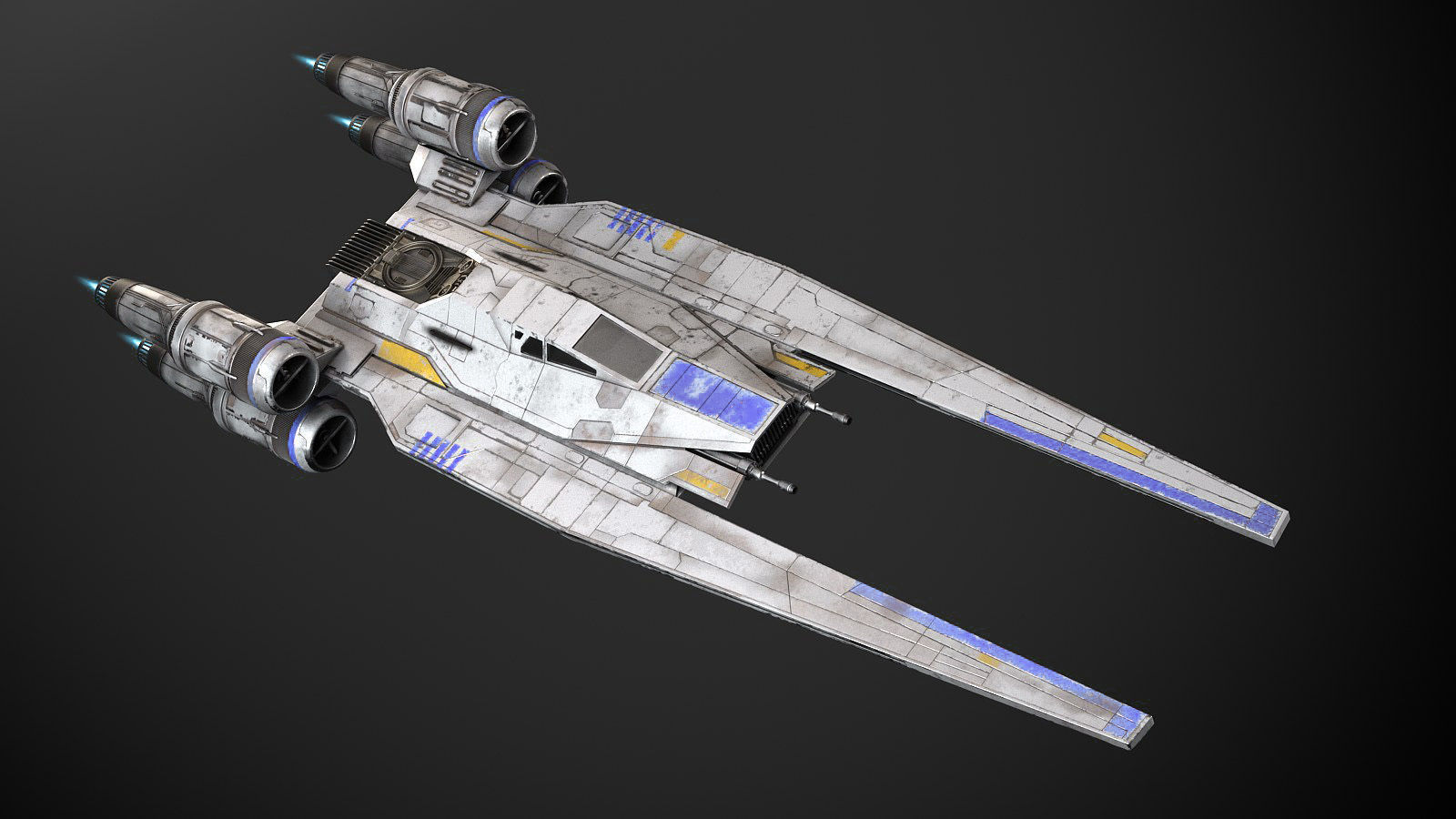 Star Wars U-Wing 3D model_1