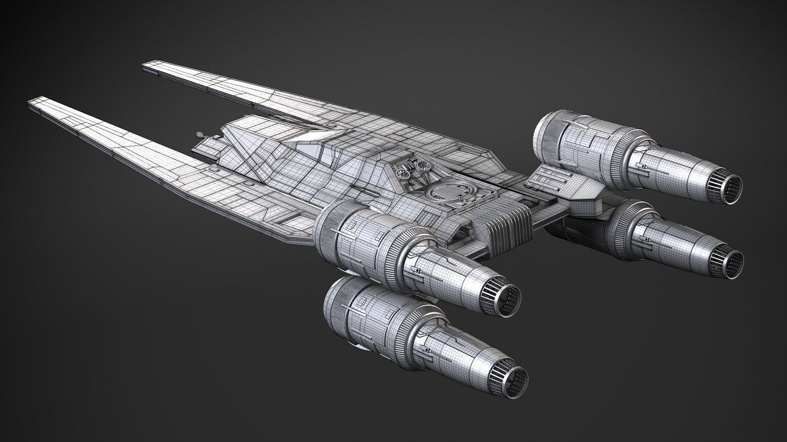 Star Wars U-Wing 3D model_22