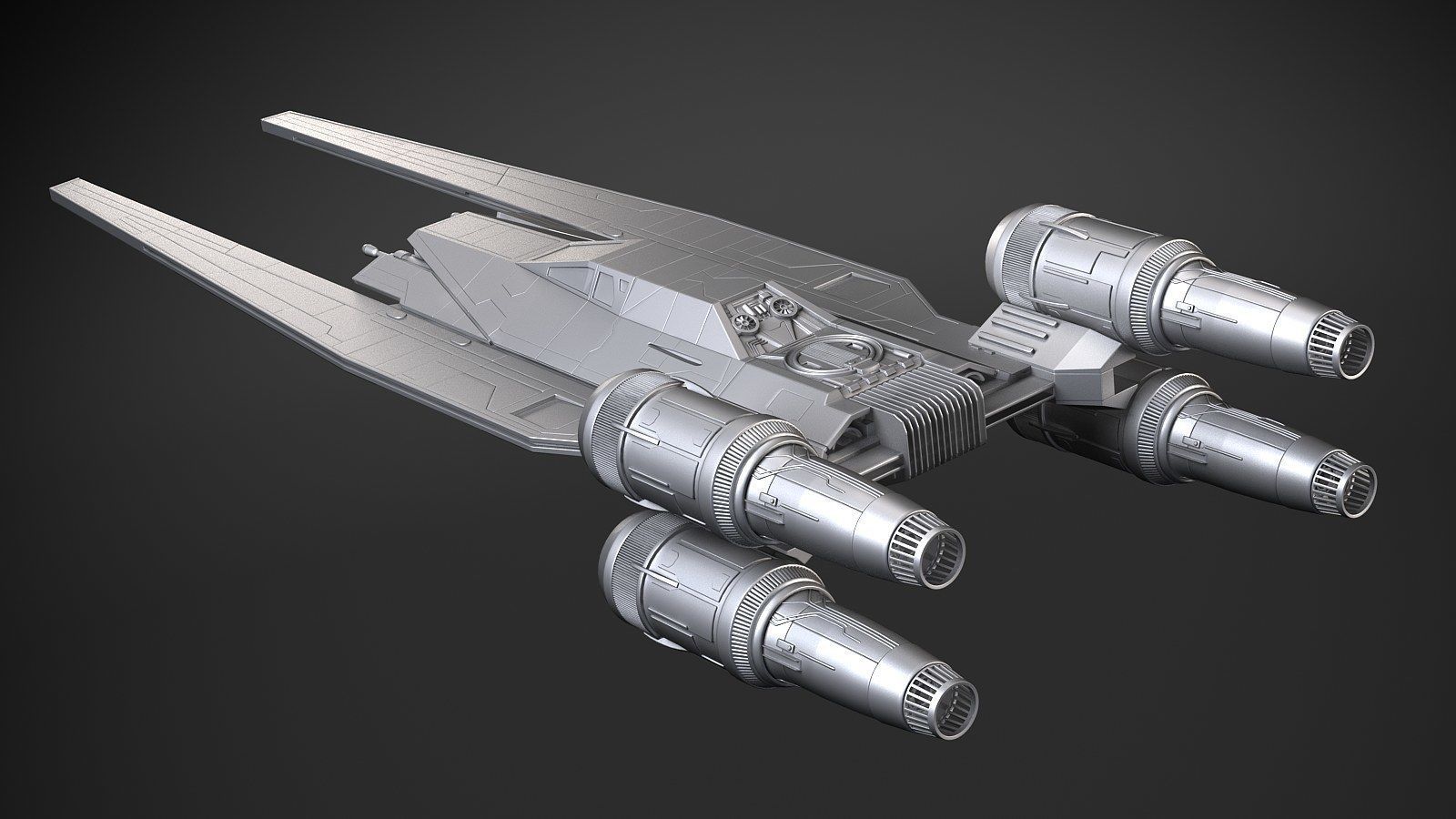 Star Wars U-Wing 3D model_19