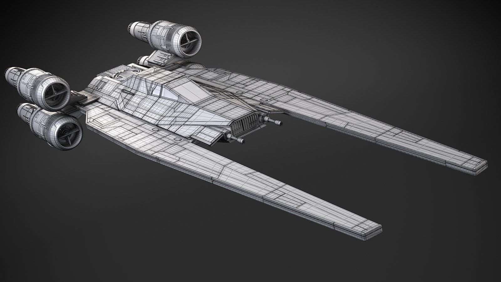 Star Wars U-Wing 3D model_21