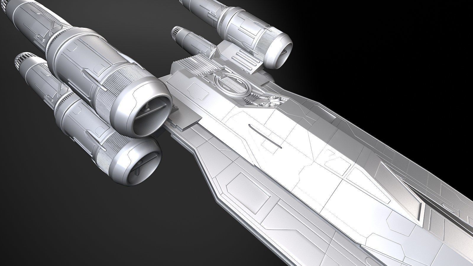 Star Wars U-Wing 3D model_20