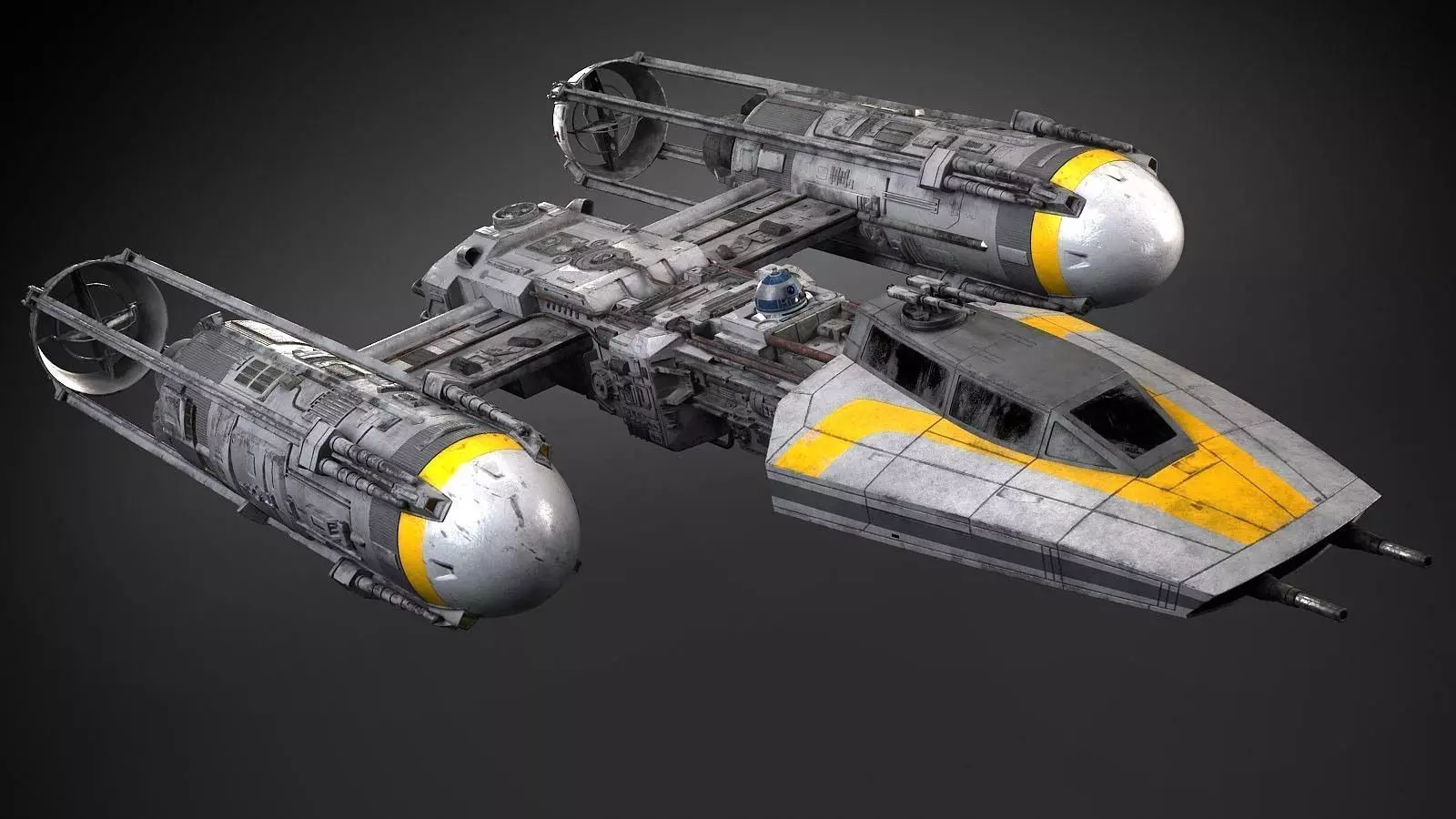 Star Wars Y-wing 3D model_0