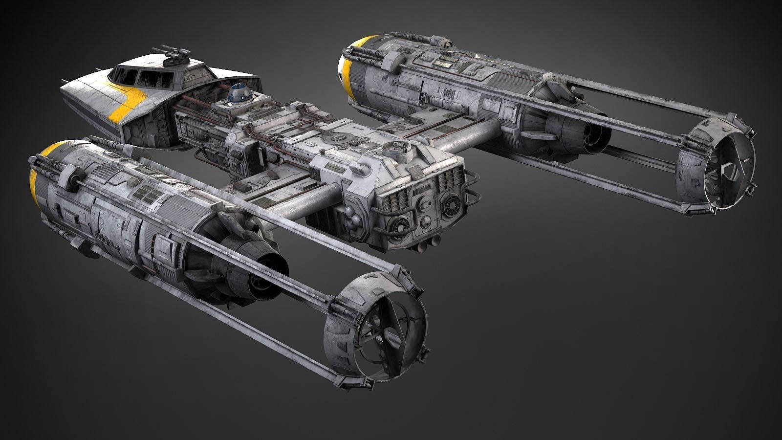Star Wars Y-wing 3D model_4