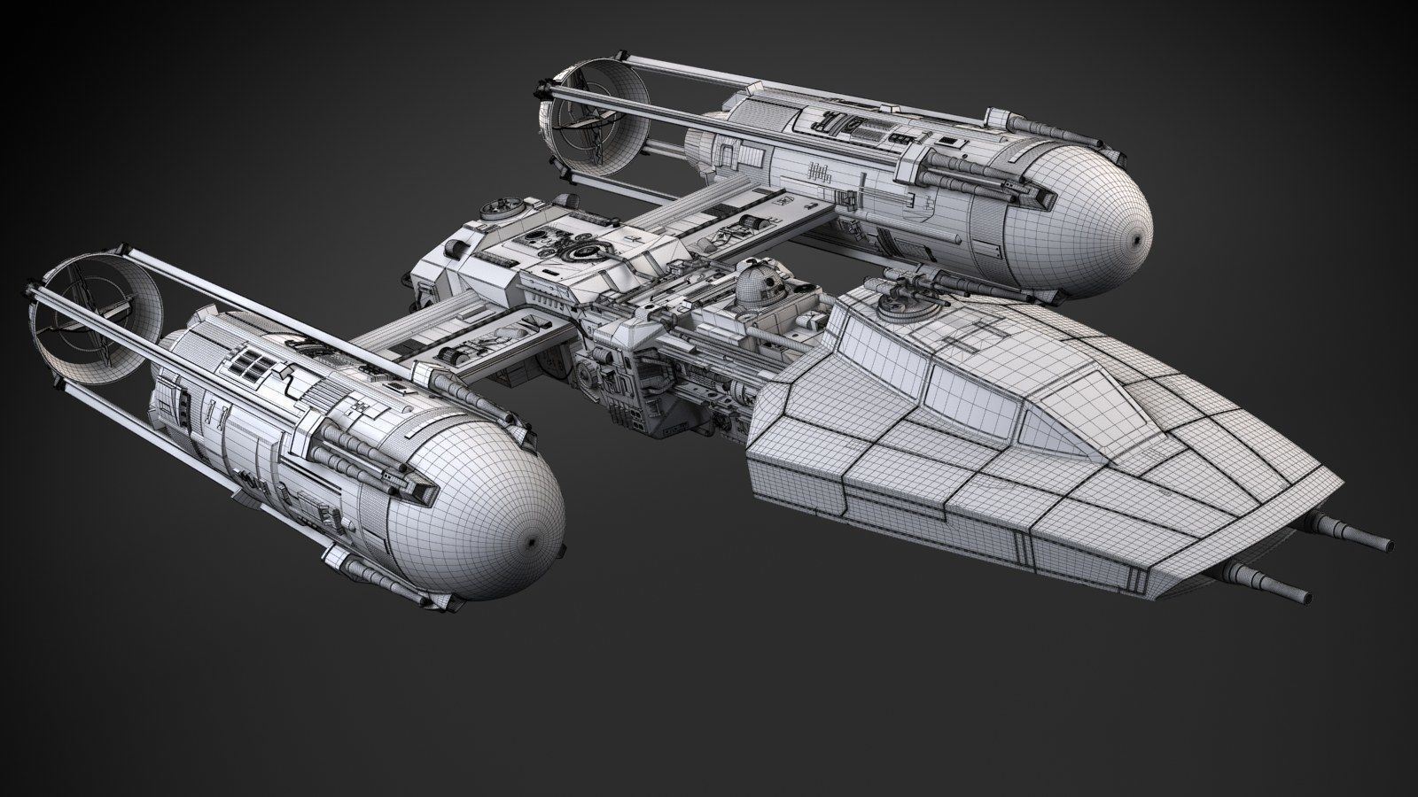 Star Wars Y-wing 3D model_18