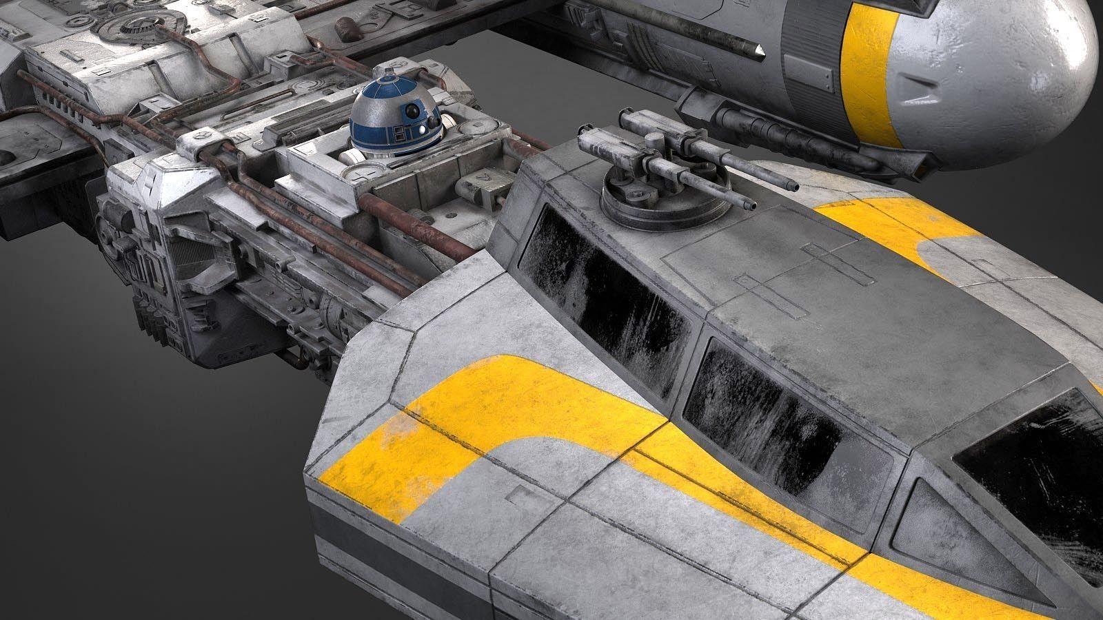 Star Wars Y-wing 3D model_2