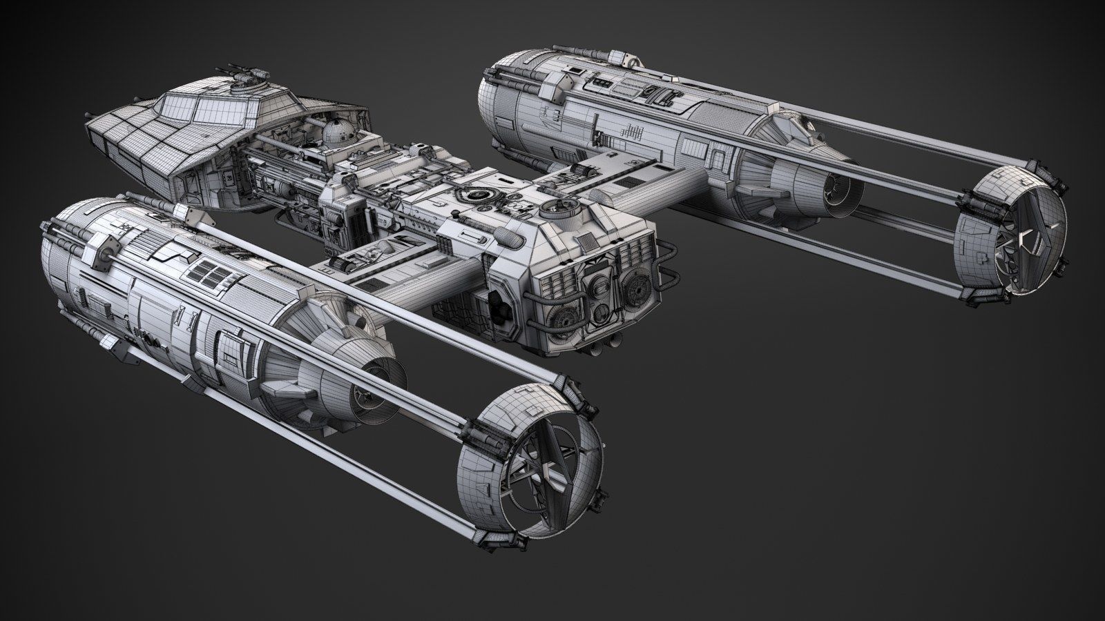 Star Wars Y-wing 3D model_20
