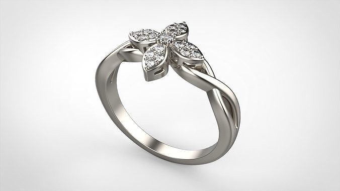 The Aster Ring All Size 3D print model