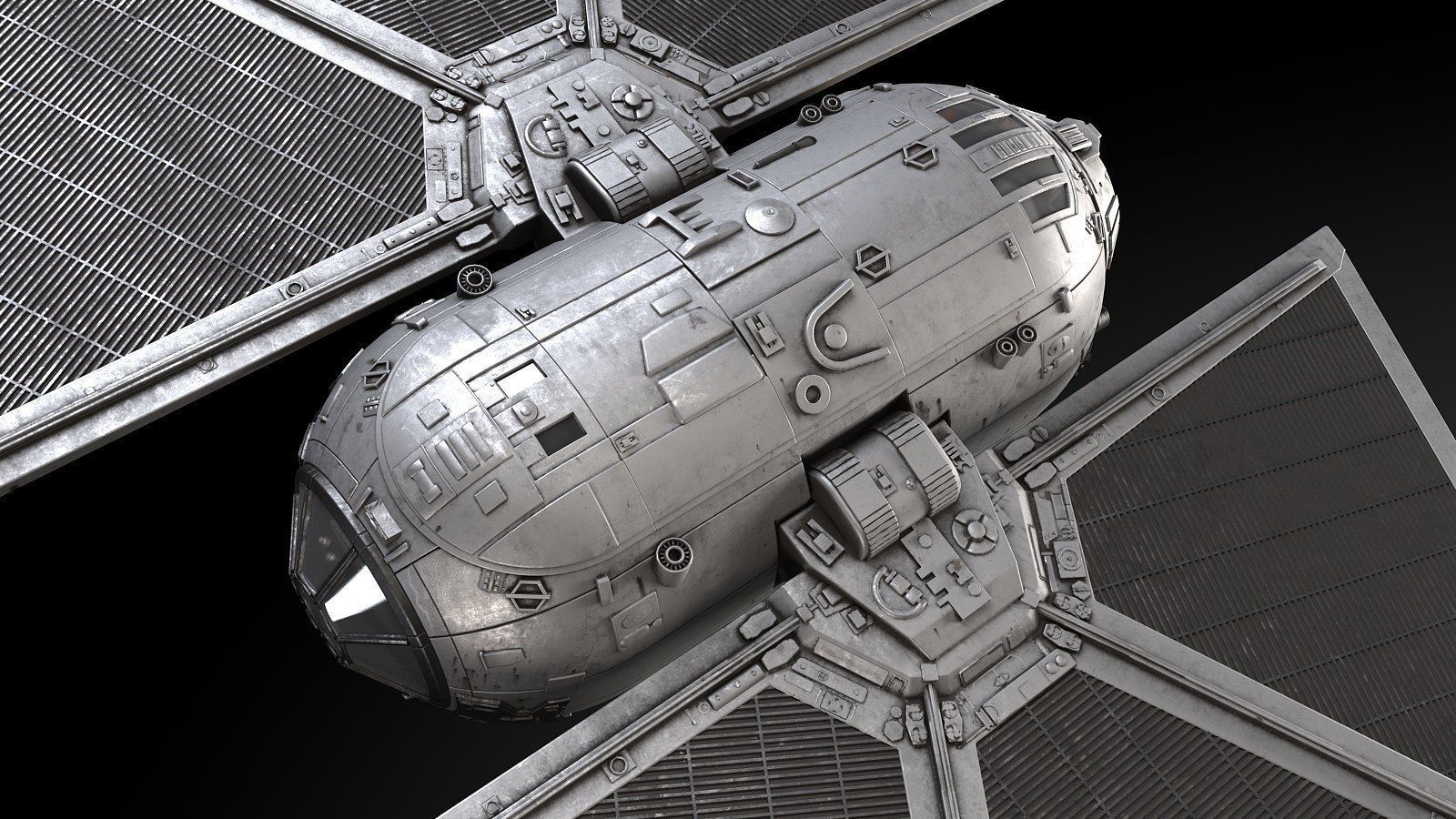 Star Wars Tie Striker 3D model_12