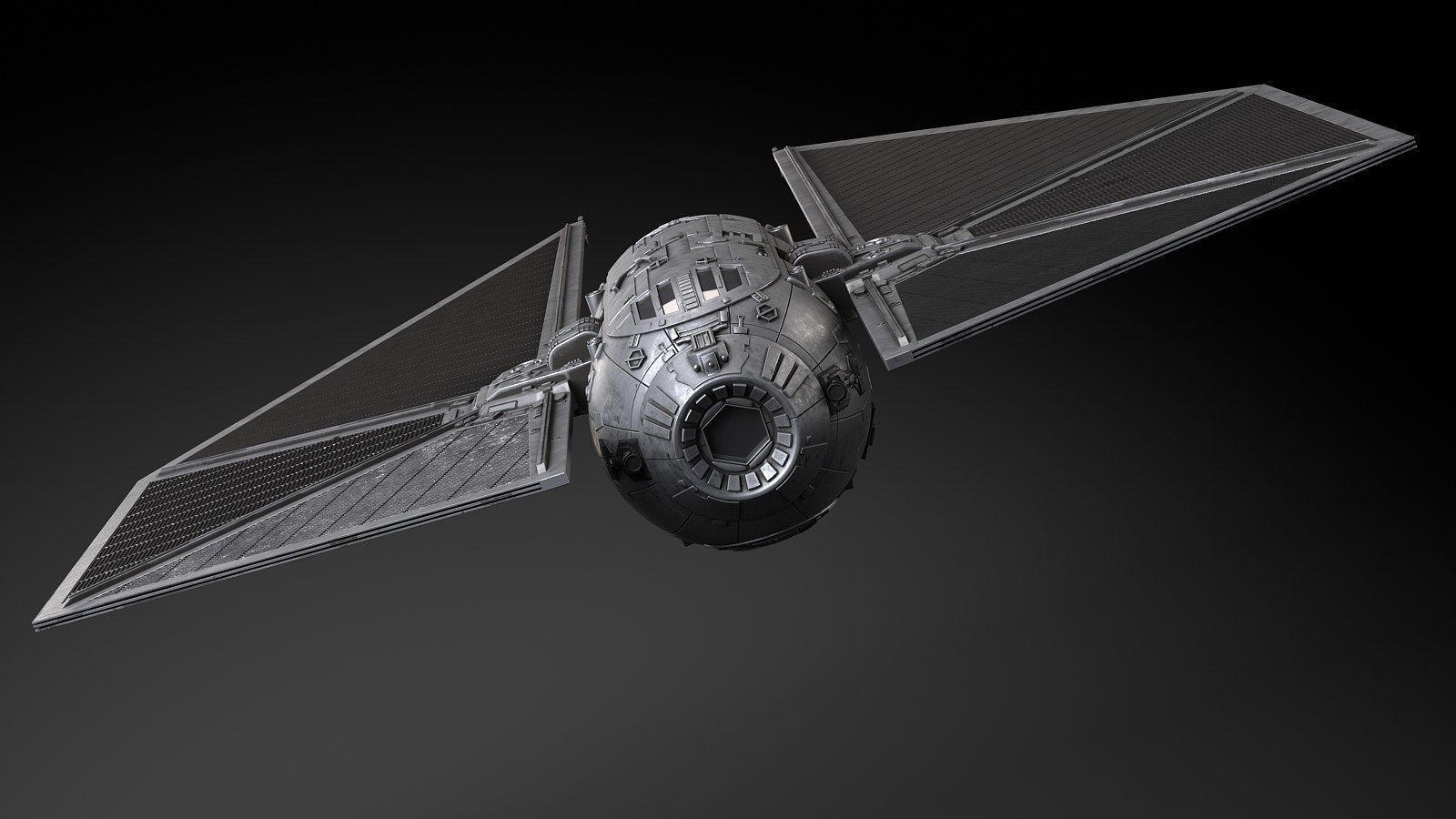 Star Wars Tie Striker 3D model_5