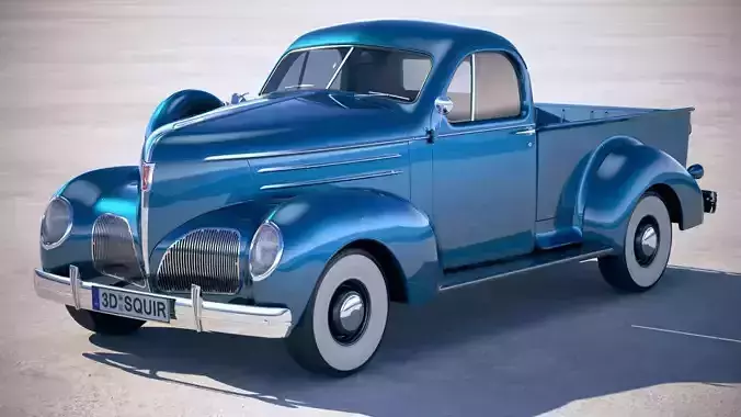 Studebaker Coupe Express Pickup 1939 3D model