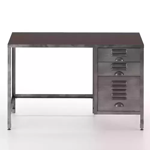 Radcliff Wood Metal File Desk 3D model