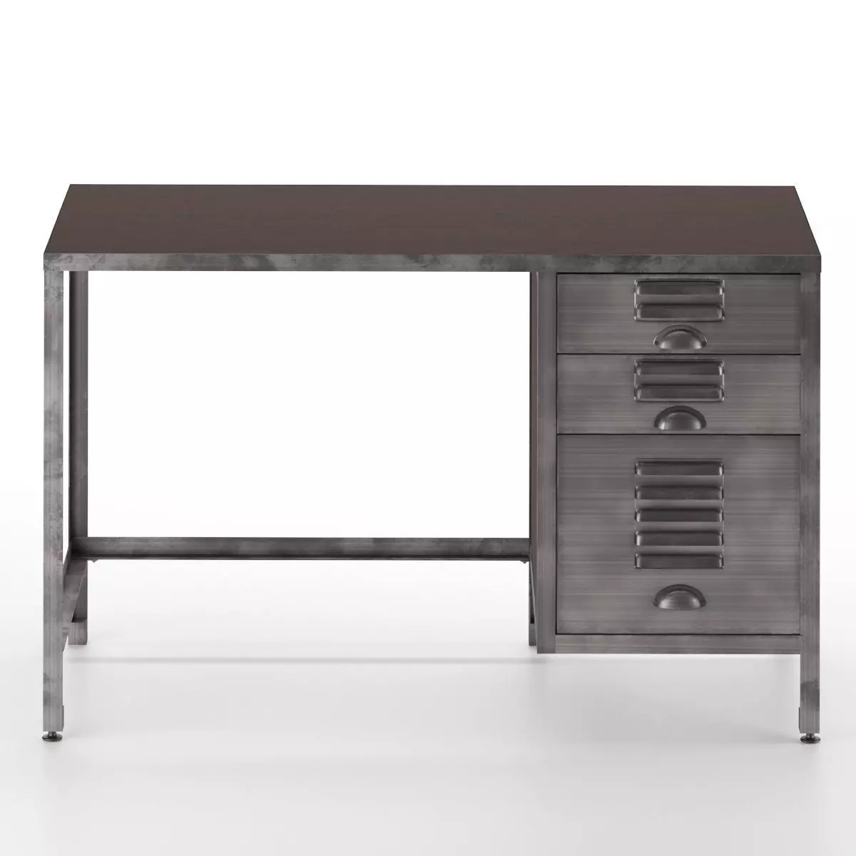 Radcliff Wood Metal File Desk 3D model_0