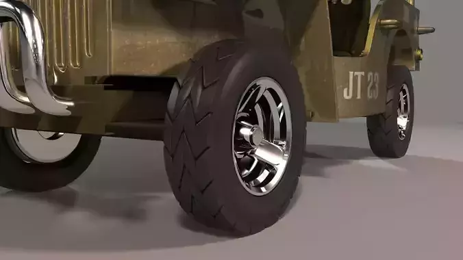 Jeep 3D toy military